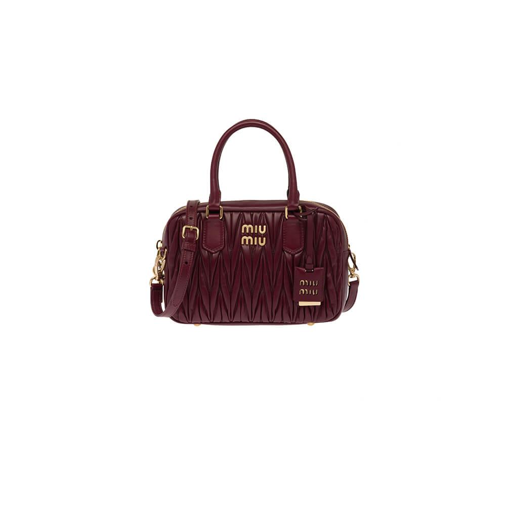 Matelasse nappa leather top-handle bag